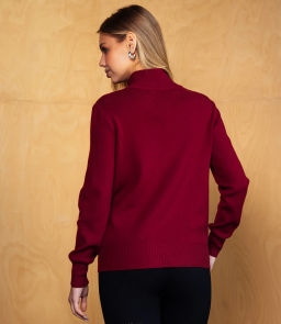 Джемпер #КТ8042 (2), бордовый - Dommod фото 3