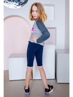 Велосипедки темно-синий 19266663 - Nota bene фото 4