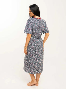 Халат женский, цвет Серо - зеленый