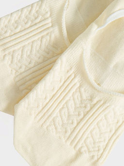 Цена за 5 пар! Женские подследники в молочном оттенке - Mark formelle фото 5