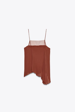PLEATED RUFFLE TOP - Zara фото 8