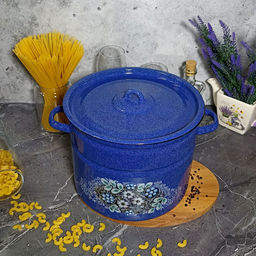 Кастрюля 9,0л 1с200/с син. с зерн. Голубика