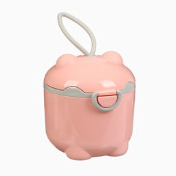 Контейнер для детского питания Мишка 1, 250 мл, розовый