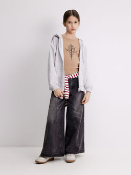 ACOOLA / Майка-топ детский для девочек Juli коричневый фото 6