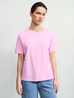 Базовая футболка из хлопка / Zarina фото 4