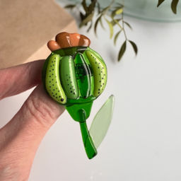 Брошь Маковая коробочка