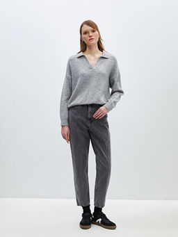 Mom Fit Kad?n Jean Pantolon