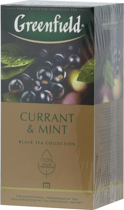 Greenfield. Currant and Mint карт.пачка, 25 пак.