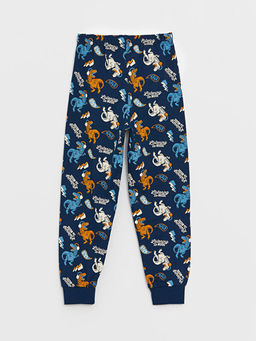 Bisiklet Yaka Bask?l? Uzun Kollu Erkek ?ocuk Pijama Tak?m? - Waikiki фото 3