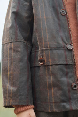 LIMITED EDITION CHECK WAXED COAT