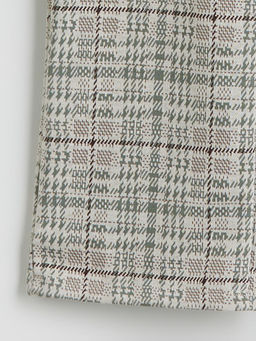 Beli Lastikli Ekose K?z ?ocuk Pantolon