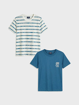 Bisiklet Yaka Erkek ?ocuk Ti??rt 2li