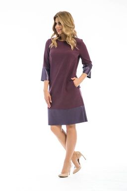 Платье с эко-кожей, П-511/2 - Modellos фото 4