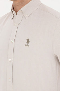 Мужская рубашка с длинным рукавом Stone Неожиданная скидка в корзине - U.s. polo assn фото 7