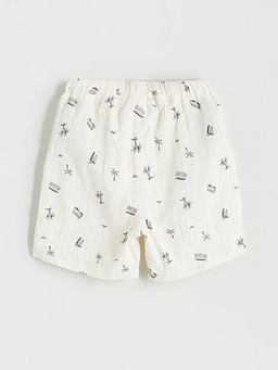 Beli Lastikli Bask?l? Erkek ?ocuk ?ort