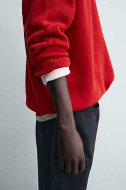 TEXTURED COTTON SWEATER - Zara фото 7