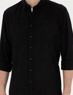 Siyah Regular Fit Uzun Kollu G_mlek - Pierre cardin фото 6