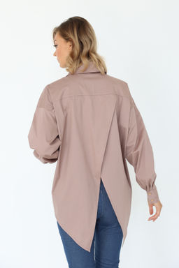 Рубашка с асимметричной спинкой - Looklikecat фото 4