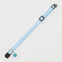 Ошейник кошачий светоотражающий, 19-32 х 1 см, голубой - Пижон фото 4