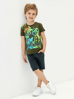 Футболка для мальчика цвета хаки - Kogankids фото 9