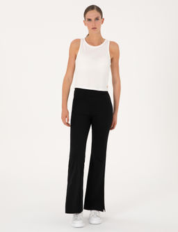 Siyah Flare Fit Tayt