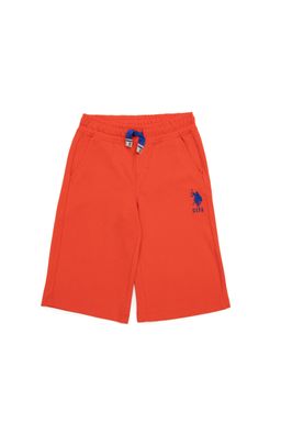 Красные вязаные шорты для мальчика - U.s. polo assn фото 2