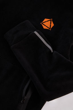 TRENDYOL MAN Premium Antrasit Oversize/Normal Kesim Bask?l? Anti-pilling Polar Sweatshirt TMNAW24SW00122 - Trendyolmilla фото 8