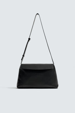 LEATHER CROSSBODY BAG L LIMITED EDITION - Zara фото 11