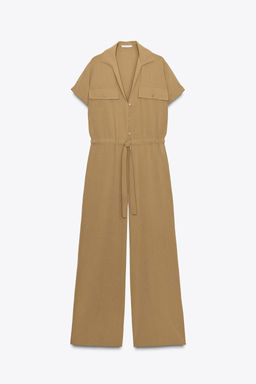 FLOWING JUMPSUIT WITH POCKETS - Zara фото 6