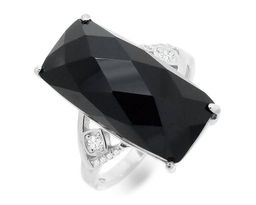 Кольцо из серебра оникс, МЦВ10209