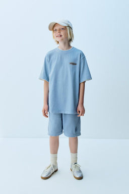 GARMENT DYE T-SHIRT VE BERMUDA SORT TAKIM - Zara фото 28