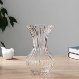 Ваза для цветов «Милагрос», талия, 20×11 см, стекло, прозрачная