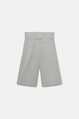BERMUDA PINZAS CINTUR?N ZW COLLECTION / Gris - Zara фото 6