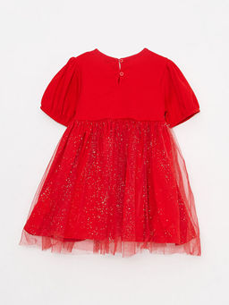 Bisiklet Yaka K?sa Kollu T?l Etekli K?z Bebek Elbise - Waikiki фото 2