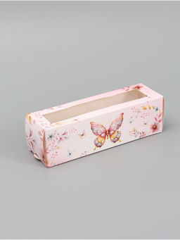 Цена за 5 шт. Коробка подарочная для макарун «Только для тебя», 18×5.5×5.5 см