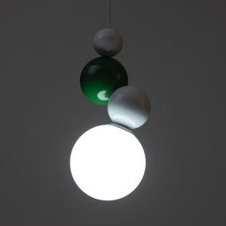 Светильник «Луиджи» LED 7 Вт 3000-6000К бело-зеленый 12×29-129 см