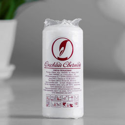 Цена за 2 шт. Свеча-цилиндр, 4×9 см, 11 ч, 90 г, белая