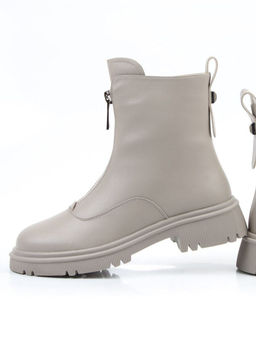 04-PA183-2Z LT. GRAY Ботинки зимние женские (натуральная кожа, 100% шерсть)
