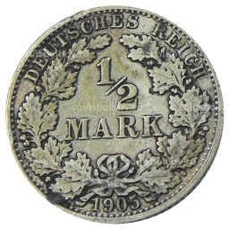 1/2 марки 1905 года A Германия