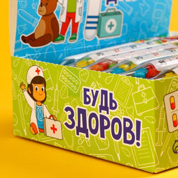 Цена за 30 шт. Жевательная резинка Доктору в форме градусника, 7 г. - Simaland фото 4
