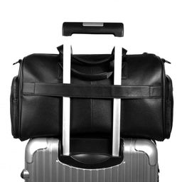 Дорожная сумка, кожа, MIRONPAN 10890 Черный