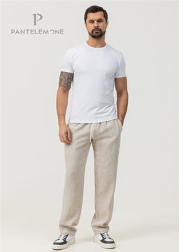 Мужские брюки льняные - Pantelemone фото 5