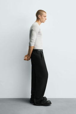 STRAIGHT-LEG TROUSERS WITH VENTS - Zara фото 4