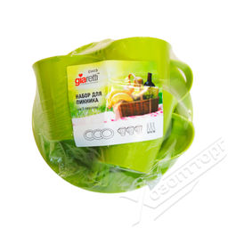 Набор для пикника Sugar&Spice Vanilla на 3 персоны (9 предметов) микс SE1811