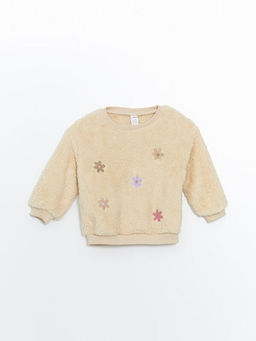 Bisiklet Yaka Nak??l? Uzun Kollu K?z ?ocuk Sweatshirt ve Tayt - Waikiki фото 2