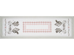 Комплект столовый 4919-БЧ 144*45 + 6 салф. 40*40 D1902 "Танец серых журавлей"