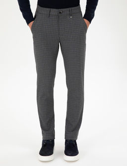 Erkek Slim Fit Ye_il Kanvas Pantolon