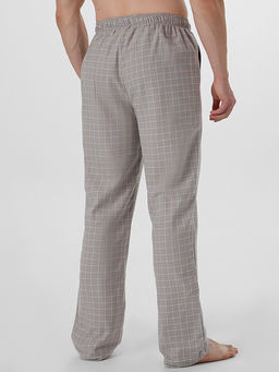 Брюки домашние мужские бежевые в клетку - Mark formelle фото 2