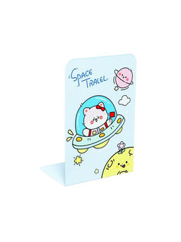 Держатель (ограничитель) подставка для книг, 2 штуки Зверушки, голубой - Simaland фото 3