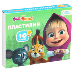 Пластилин 10цв 150г Маша и Медведь  фото 2
